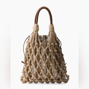 Prada Macrame Beach Rope Tote